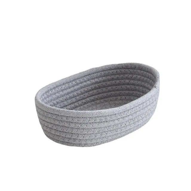 Paniers de rangement en corde de coton – Style nordique