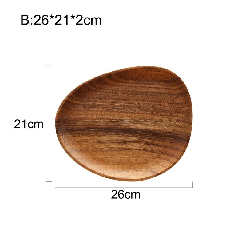 Irregular Oval Wooden Trays – Natural Services and Decorations