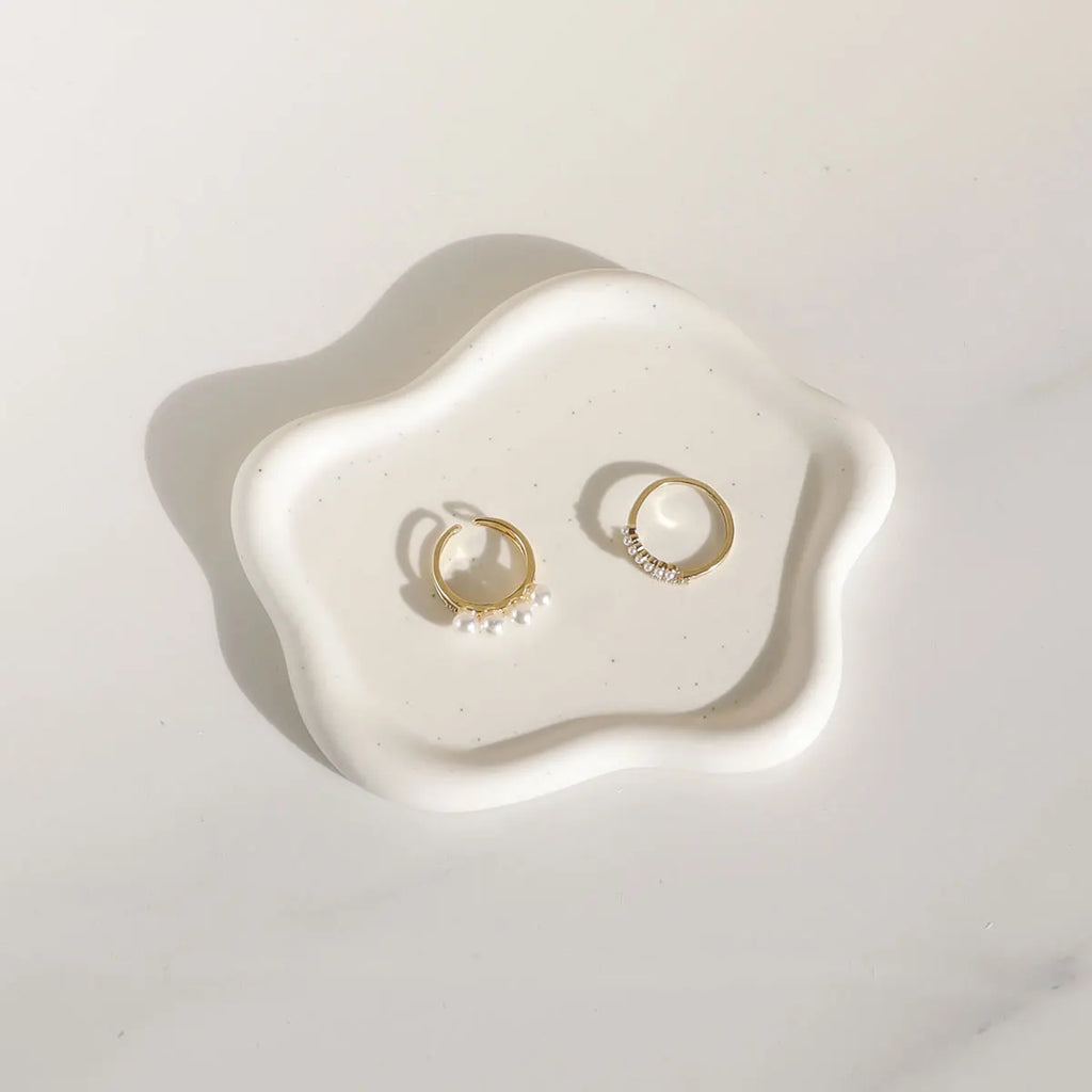 Ceramic Jewelry Tray - Cloud Shape
