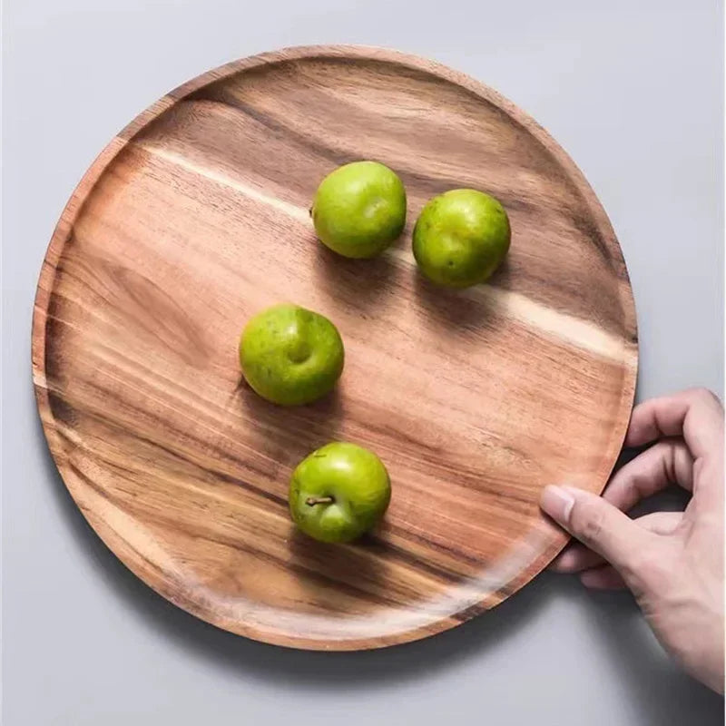 Round wooden trays – Natural and clean style 