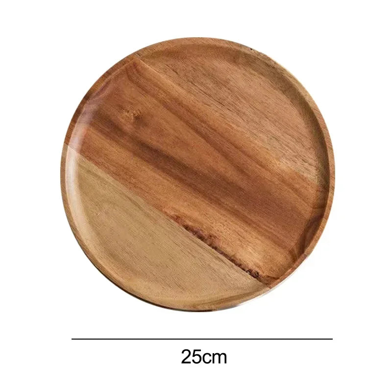 Round wooden trays – Natural and clean style 