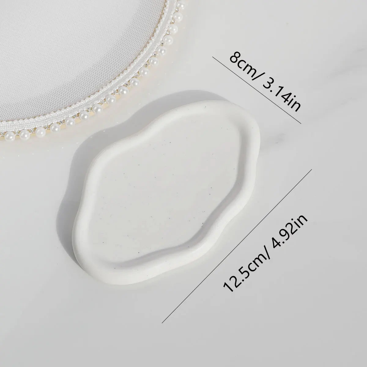Ceramic Jewelry Tray - Cloud Shape