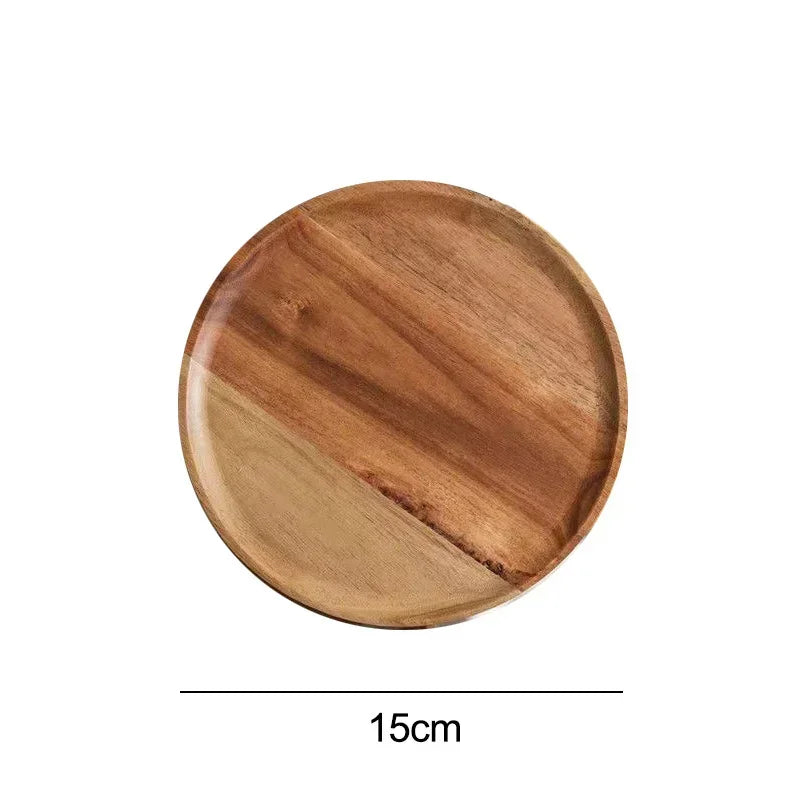 Round wooden trays – Natural and clean style 
