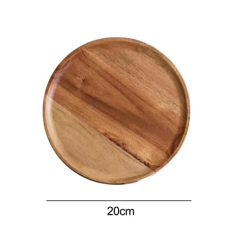 Round wooden trays – Natural and clean style 