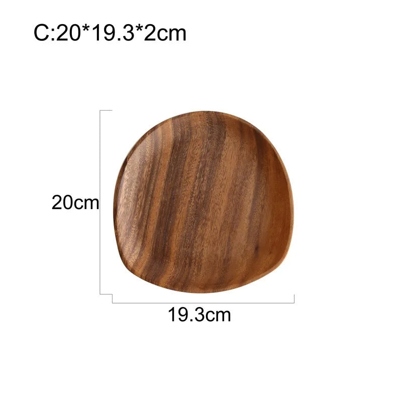 Irregular Oval Wooden Trays – Natural Services and Decorations