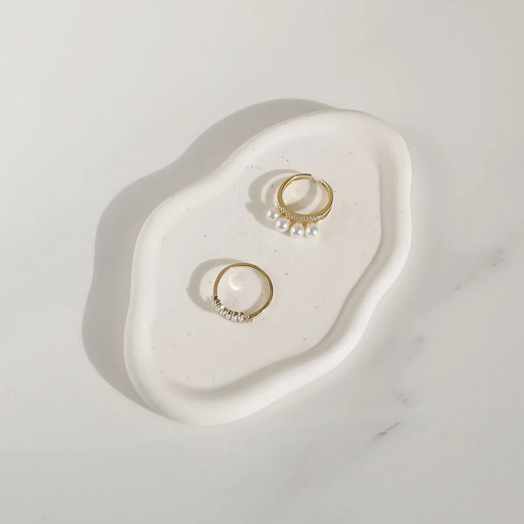 Ceramic Jewelry Tray - Cloud Shape