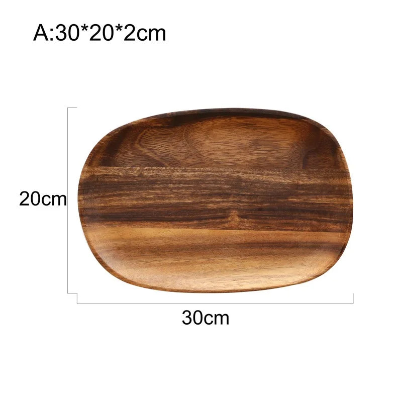 Irregular Oval Wooden Trays – Natural Services and Decorations