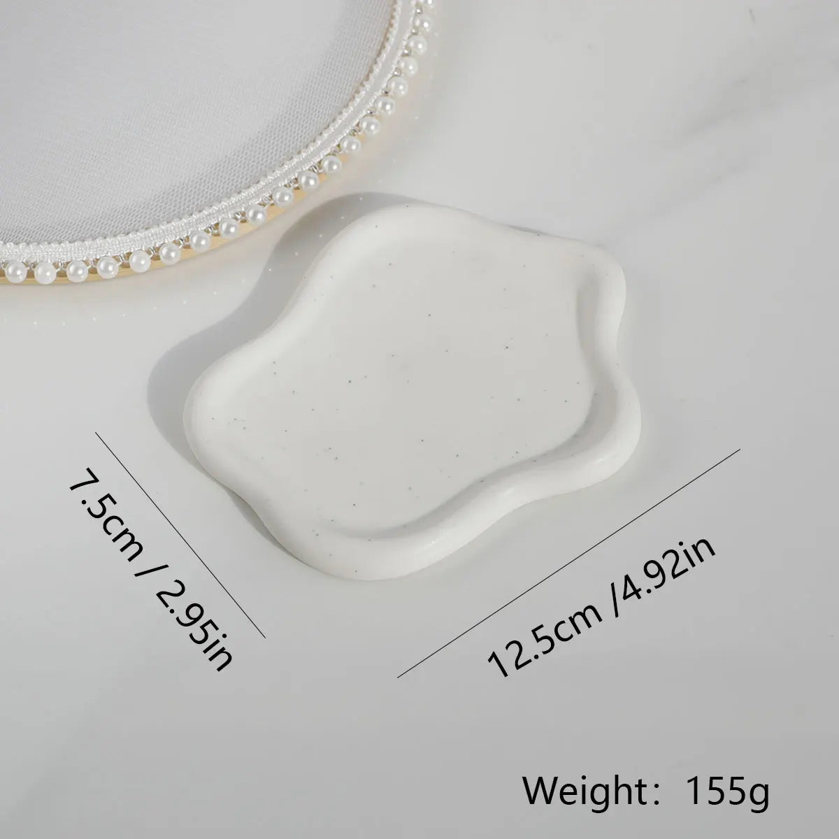 Ceramic Jewelry Tray - Cloud Shape