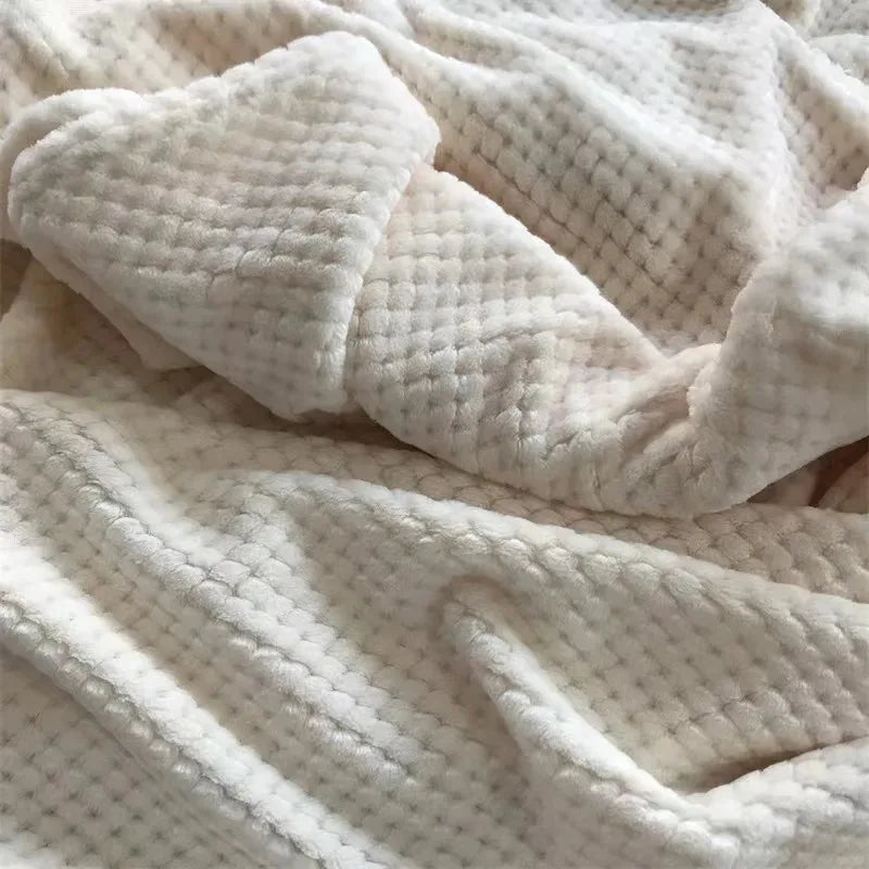 Ultra soft beige blanket