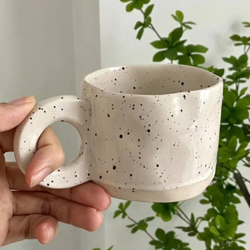 Speckled Ceramic Mugs – Handcrafted and Colorful Design