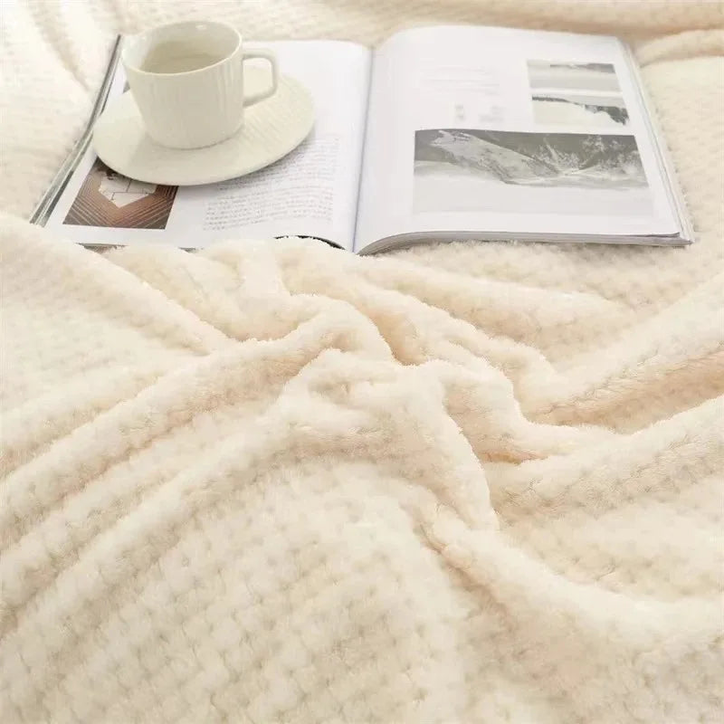 Ultra soft beige blanket