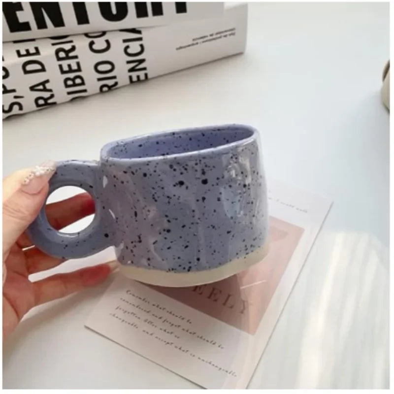 Speckled Ceramic Mugs – Handcrafted and Colorful Design