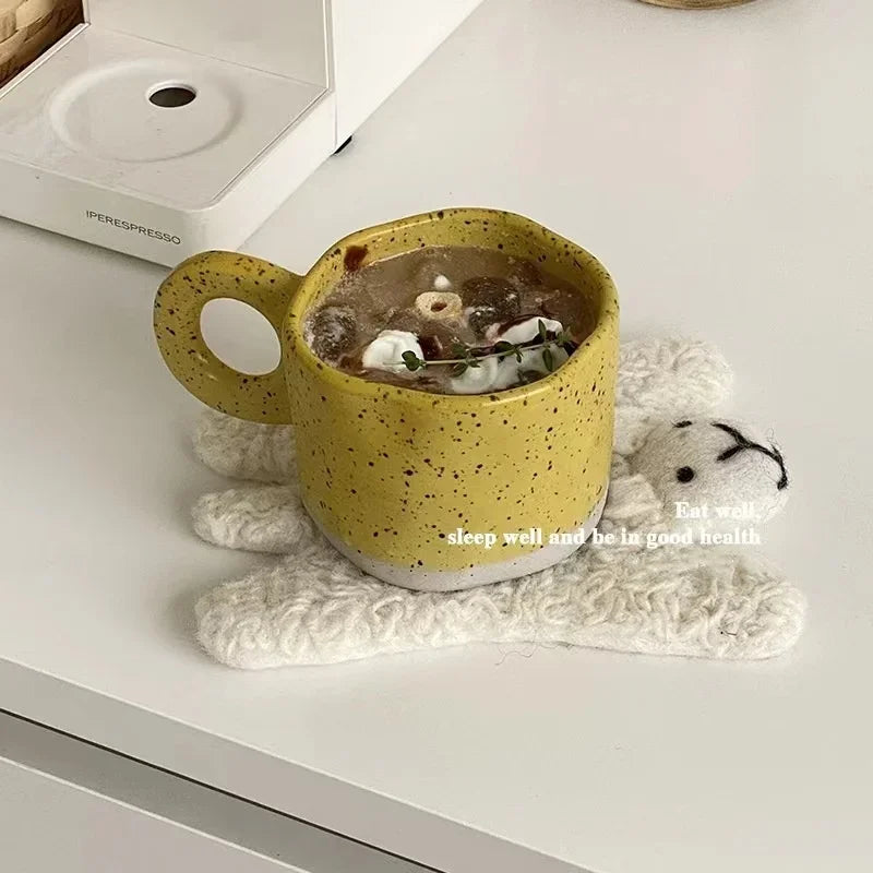 Speckled Ceramic Mugs – Handcrafted and Colorful Design